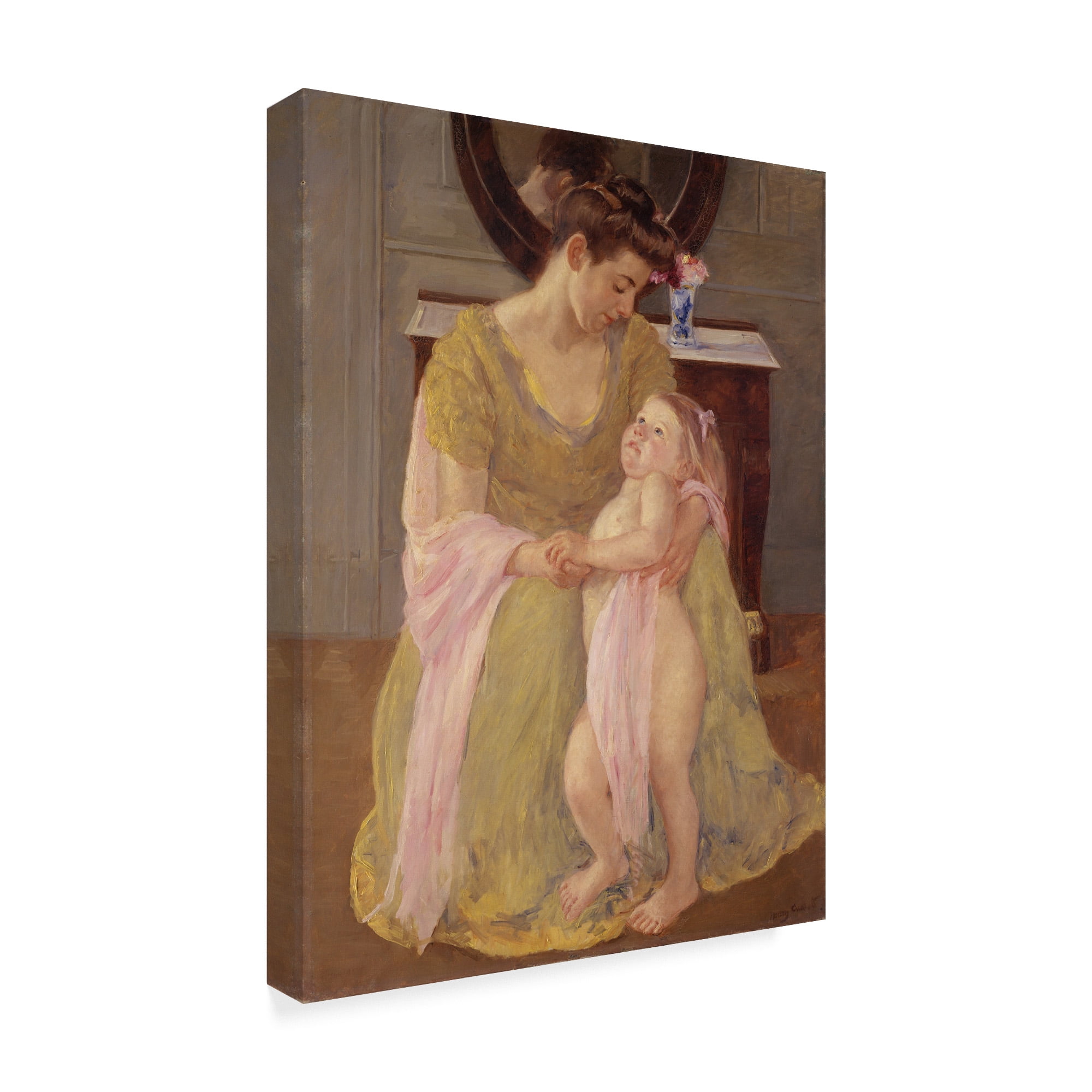Trademark Fine Art 'Rose Scarf' Canvas Art by Mary Stevenson Cassatt