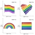 thumbnail image 5 of WINDLAND Rainbow Gay Lesbian Brooch Pins for Women Multi-Colored for Rhinestone Crystal P, 5 of 14