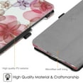 thumbnail image 3 of Fintie Case for Samsung Galaxy Tab A 8.0 2019 Without S Pen Model (SM-T290 Wi-Fi, SM-T295 LTE), Slim Vegan Leather Folio Stand Cover, Silk Flowers, 3 of 7