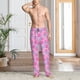 thumbnail image 2 of Balery Donuts Pantalones de pijama para hombre, pijama ultraligero, pantalón de descanso-Small, 2 of 6