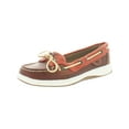 thumbnail image 1 of Sperry Womens Angelfish Varsity Leather Slip On Boat Shoes, 1 of 3