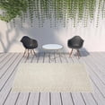 thumbnail image 5 of 7' X 10' Ivory And Beige Non Skid Indoor Outdoor Area Rug, 5 of 5
