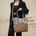 thumbnail image 2 of MKF Collection Iris Vegan Leather Women's Tote Bag, Classy Shoulder Purse Handbag & Wristlet 2 pcs by Mia K - Olive, 2 of 11
