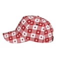 thumbnail image 5 of Haiem Red Plaid Daisy Baseball Cap Dad Hat Cotton Soft Adjustable Fashion Hats for Men Women Unisex Style Headwear, 5 of 9