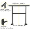 thumbnail image 6 of VEVOR Handrail Outdoor Stairs Outdoor Handrail Aluminum Fits 2-3 Steps w/ Screws, 6 of 10