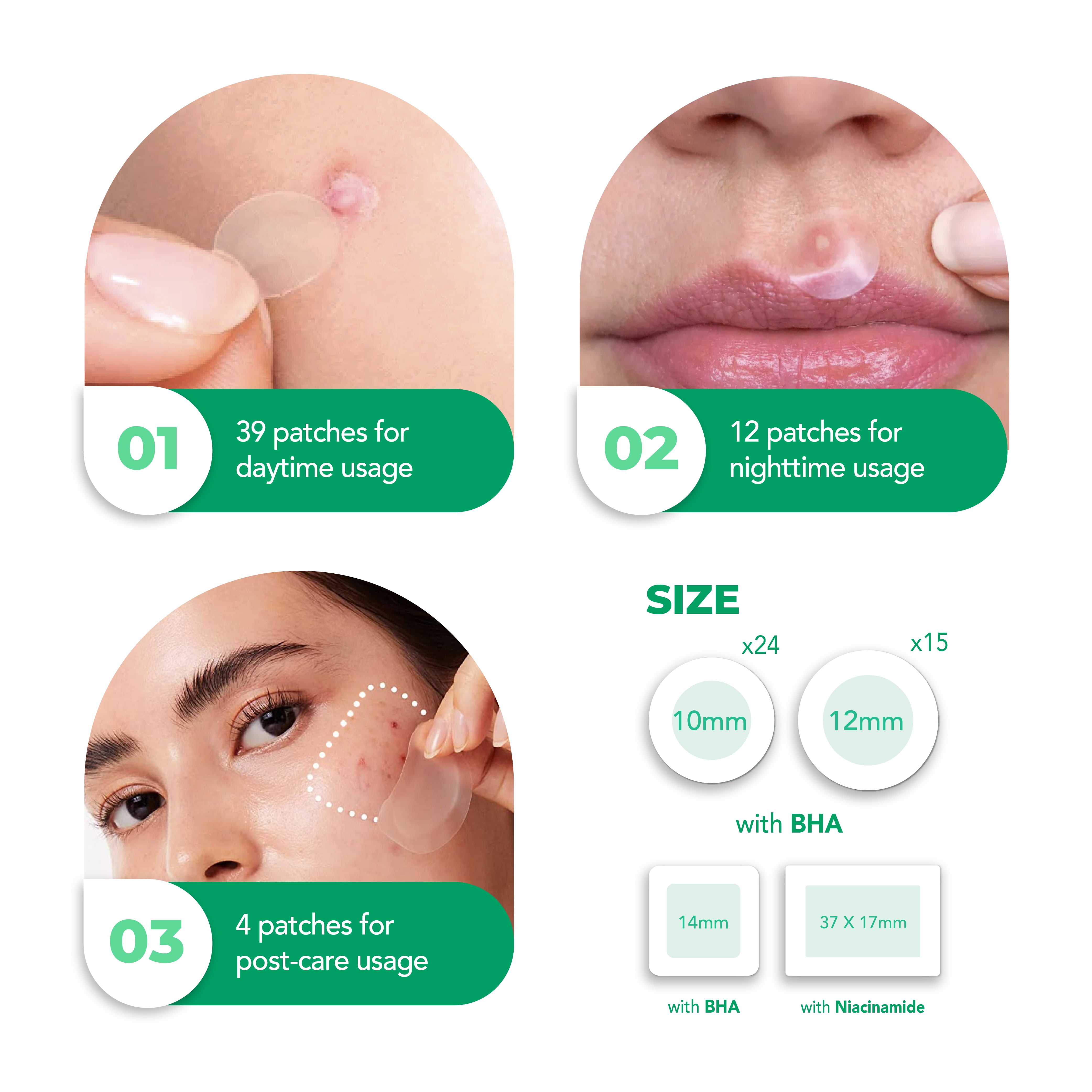 SoloVegan 55 Count, Blemish Spot Cover, Acne Patch, Pimple Patches, Breakout Care, Don't Pop to Me - Korean Skincare