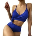 thumbnail image 1 of Conjunto de bikini con estilo para mujer, traje de baño de dos piezas con relleno sólido, ropa de playa OAVQHLG3B Store  lin121212, 1 of 4