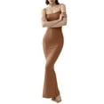 thumbnail image 1 of Txlixc WFaldas largas de tirantes de verano para mujeres, faldas de lazo cuadrado de pasta sólida para clubes de fiestas Txlixc moda, 1 of 5