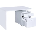 thumbnail image 6 of 2 Office Desk, White - Modern And Spacious Work Surface With Drawer Storage Design For Productive Solutions, 6 of 6