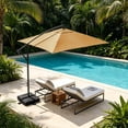 thumbnail image 4 of Parasol Rectangulaire de Remplacement pour Patio avec Protection pour Jardin, Cour, Marché, 4 of 4