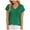 Green, variant on vigerkar Womens Summer Tops Short Sleeve Shirts for Women V Neck Basic Fashion Clothes With Pocket Green, M