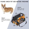 thumbnail image 3 of Tangerine Pet Carrier Bag for s and Small Dogs - Fabric 900D Oxford Cloth Base Material Sherpa Nylon Webbing - Size 17x10x11.8 inches 43x26x30 cm - Travel, 3 of 7