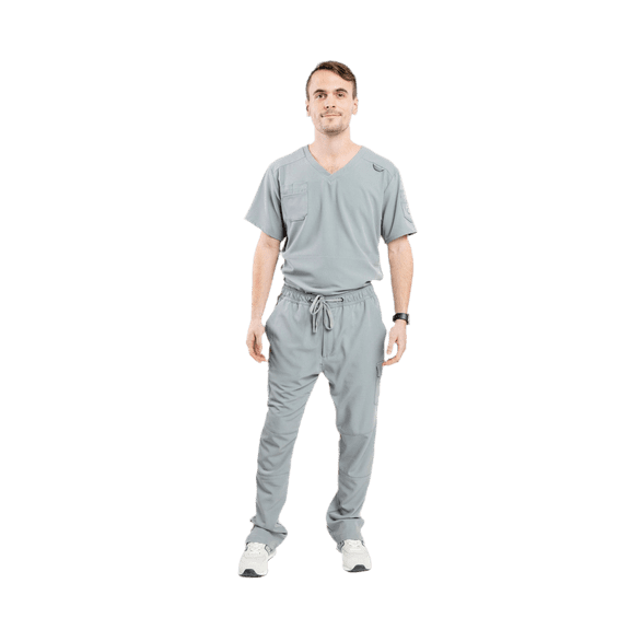 Apollo Scrubs Men's Medical Scrub Pants - Utility, Straight-Leg, Loose Style Bottom