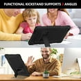 thumbnail image 6 of for Onn 10.4 Tablet Pro 2023 Model: 100110603 Case Built in Kickstand Heavy Duty Hybrid Protective Case Hard Back Shell Case with Shoulder Strap for Walmart Onn 10.4 Tablet Pro (Black+Black), 6 of 6
