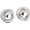 Silver, variant on Statement Chunky Gold Earrings for Women Elegant Round Rope Disc Stud Earrings Geometry Vintage Earrings