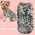 thumbnail image 2 of Stretchy Dog Shirt - Short Sleeve Polyester - Flower Print Pet Clothes for Spring, 2 of 8