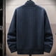 thumbnail image 4 of Blusa y camisa de manga larga con cuello alto para hombre, sudadera deportiva de poliéster de color liso a la moda con cuello alto y manga larga para hombre., 4 of 5