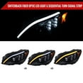thumbnail image 2 of Switchback Sequential Turn Signal Projector Headlights (Glossy Black Housing/Clear Lens) Made for and Compatible with 2015-2018 Mercedes-Benz C-Class W205, 2 of 7