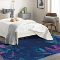 thumbnail image 4 of Leaf Rugs for Living Room Bedroom - Leaves Rug 4x5 - Botany Carpet for Home Decor - Washable Non Slip Patterned Indoor Large Area Rug - Soft & Low Pile (ZJ&587), 4 of 7