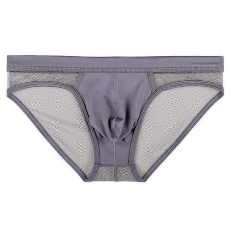 Men s Boxer Briefs Men Long S for Men Guys Underwear Comfortable Mens Underwear Brain Briefs Mens Brief Try Deliver by Tomorrow Man Underpants Pack Good Brief Cool Mesh under Shorts for Grey S