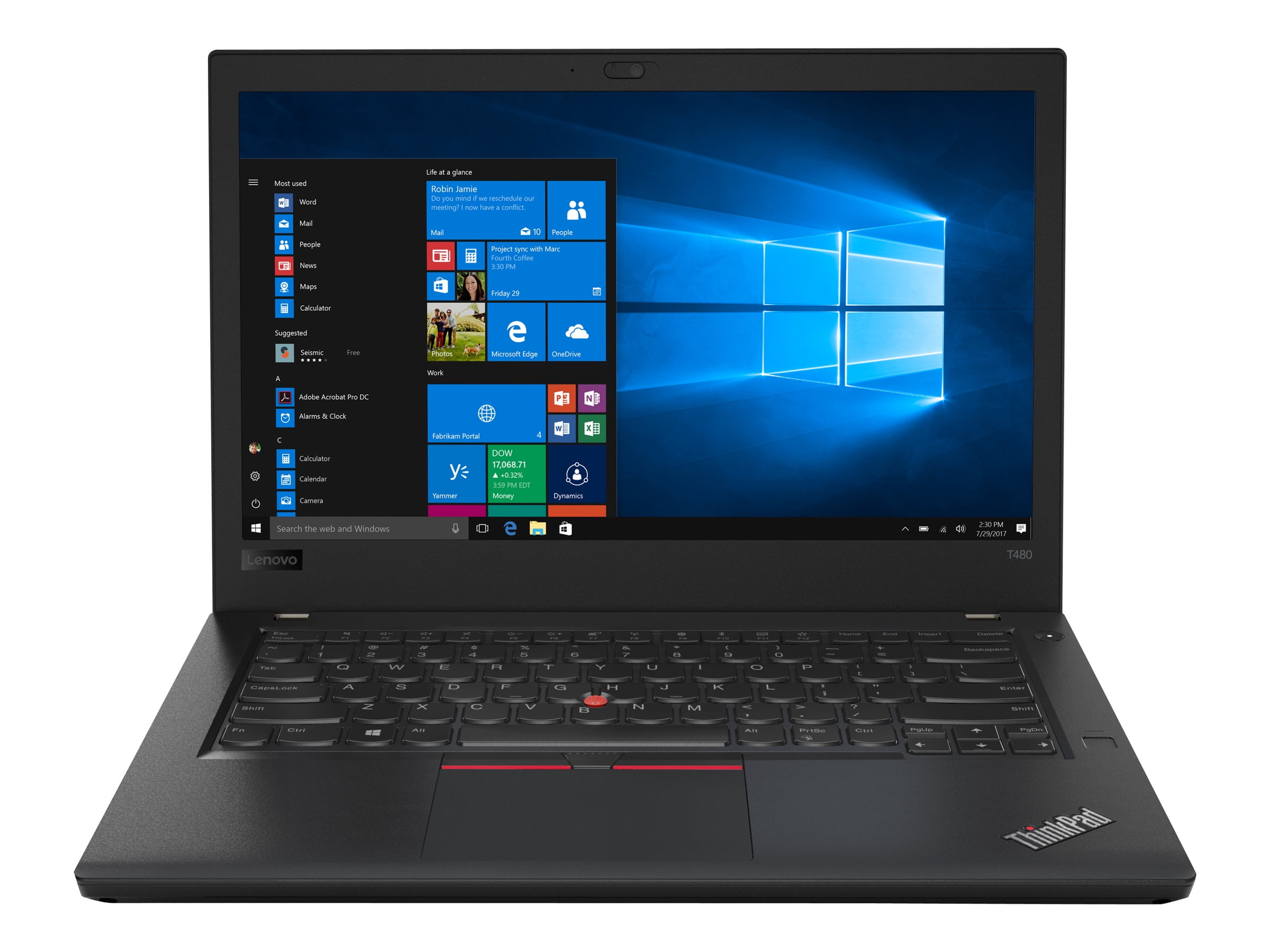 Certified Used Lenovo Thinkpad T480 14" Full HD i78550U 1.9GHz 8GB