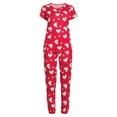 thumbnail image 3 of Secret Treasures Women's and Women's Plus Valentine’s Day Printed Pajama Set, 2-Piece, 3 of 5