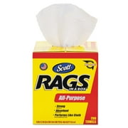 Scott Rags in a Box Unscented Durable Disposable Towels 10x12 for Commercial Use, 200 Count