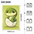 thumbnail image 3 of Cute Snake in Eggshell Notebooks 1-subject Journal 60 Sheets A5 College Ruled Paper Detachable Ring 8.3"x5.7", 3 of 8