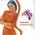 thumbnail image 4 of Foulard Imprimée Style Africain pour Femmes, Chapeau Élastique en Coton Ethnique, 4 of 7