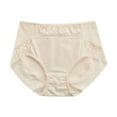 thumbnail image 3 of Women's Briefs Lace Trim Plus Size Panties Lower Abdomen Waist Trainer Underwear plus Size 3x Vintage Thong Panties Large Couples Underwear Matching Set Lane Panties 22/24 plus Size Womens Underwear, 3 of 3