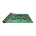 thumbnail image 2 of Ahgly Company Indoor Square Oriental Turquoise Blue Industrial Area Rugs, 8' Square, 2 of 4
