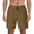 thumbnail image 3 of Uemuo Candy Corn Pattern Mens Swim Trunks Quick Dry Board Shorts with Mesh Lining, Stretch Beach Shorts Quick Dry No-Chafing Board Shorts-3X-Large, 3 of 9