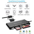 thumbnail image 6 of USB C USB3.0 Multi Card Reader for SD, CF, Micro SD, XD, MS Cards - 7 in 1 Adapter Hub for Windows, Mac, Linux, Android, 6 of 8