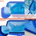 thumbnail image 2 of HELIAHOO Blue Pool Skimmer-Reinforced Frame Deep Rake Net for Cleaning Leaf in Swimming Pool,Hot Tubs & Pond(no Pole) AZ83-5413, 2 of 7