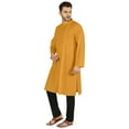 thumbnail image 5 of Atasi Indian Designer Kurta For Mens Party Wear Traditional Dress Solid Ethnic Long Shirt, 5 of 7
