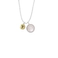 thumbnail image 2 of Delight Jewelry Goldtone Capital Letter - Y - Pebble Disc - To the World You are a Mother Locket Necklace, 2 of 4