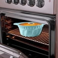 thumbnail image 4 of Silicone Cake Pans, Round Cake Baking Molds, Non-stick with Sturdy Handle, Baking Molds, Perfect Bakeware for Cake, Jello, Gelatin, Bread, Blue, 4 of 8