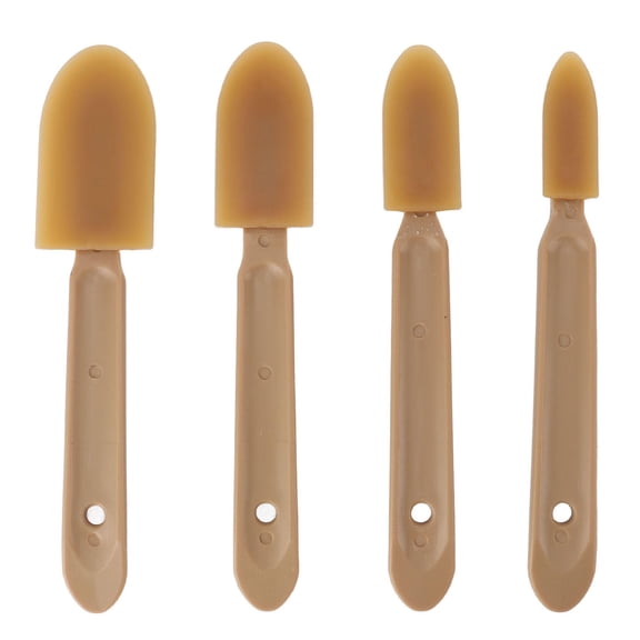 YAHHU 4‑Piece Silicone Caulk Finishing Tool – Ergonomic Spatula & Spreader Set for Smooth Grout, Sealant & Waterproofing