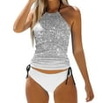 thumbnail image 1 of Women's Printed Tankini 2 Piece Swimsuit - Adjustable Straps & Removable Pads - S-XXL, 1 of 3