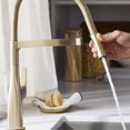 thumbnail image 4 of Rivana Semi-Pro Pull-Down Dual-Spray Kitchen Faucet - Satin Gold, 4 of 5