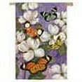thumbnail image 2 of Garden Size Flag, Oriental Dogwood & Butterflies, 12.5x18 Inches, 2 of 2