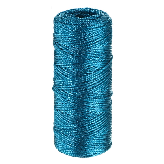Uxcell 328 Feet/109 Yards Metallic Cord Blue Twine 1.5mm Thread String for Crafts Gift Wrapping
