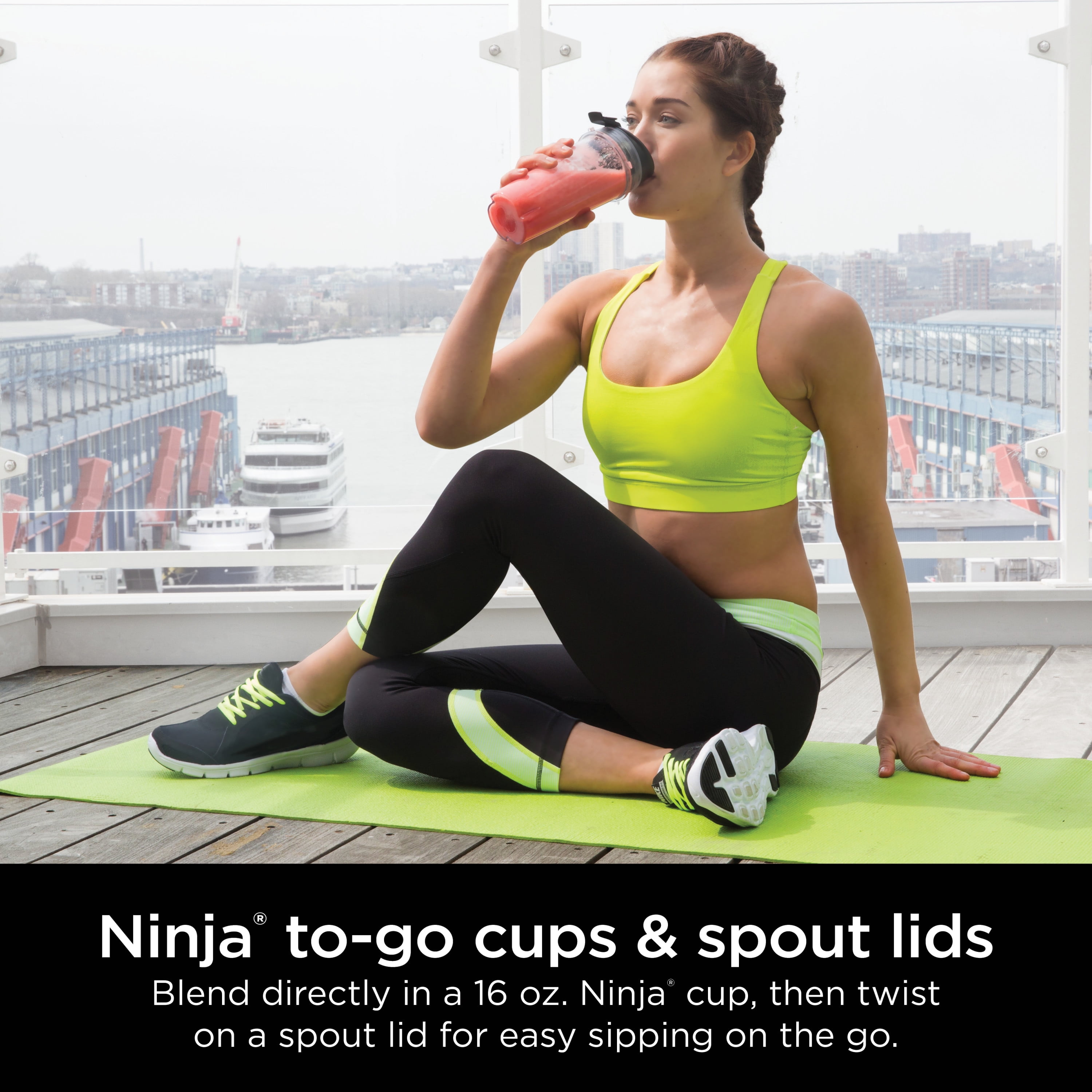 Ninja® Fit Personal Single-Serve Blender, Two 16-oz. Cups, QB3000SS