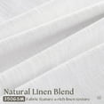 thumbnail image 2 of Extra Wide Pinch Pleated Linen Curtains 84 Inches Long 70 Inch Width for Living Room Bedroom Light Filtering Semi Sheer Pleat Window Curtain Boho Pinch Pleated Drape with Hooks Rings 1 Panel 70x84, 2 of 18