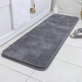 thumbnail image 1 of Carvapet Non-Slip Bath Mat Microfiber Soft Bathroom Mats, 20"x 59", Dark Gray, 1 of 6