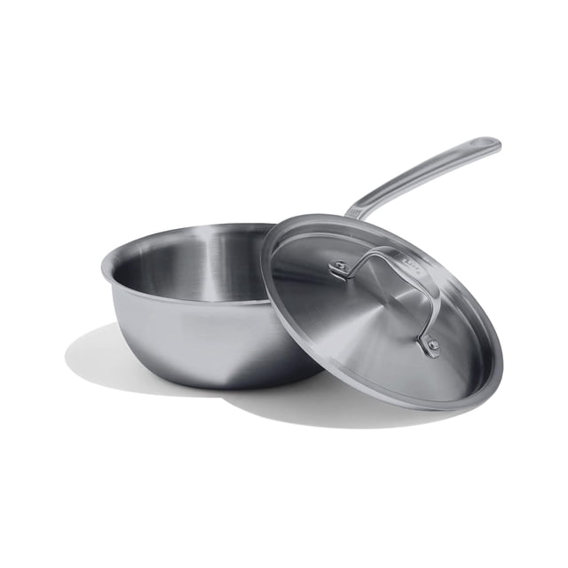 Cazo Saucier Made In de 2 cuartos, acero inoxidable de 5 capas, apto para inducción