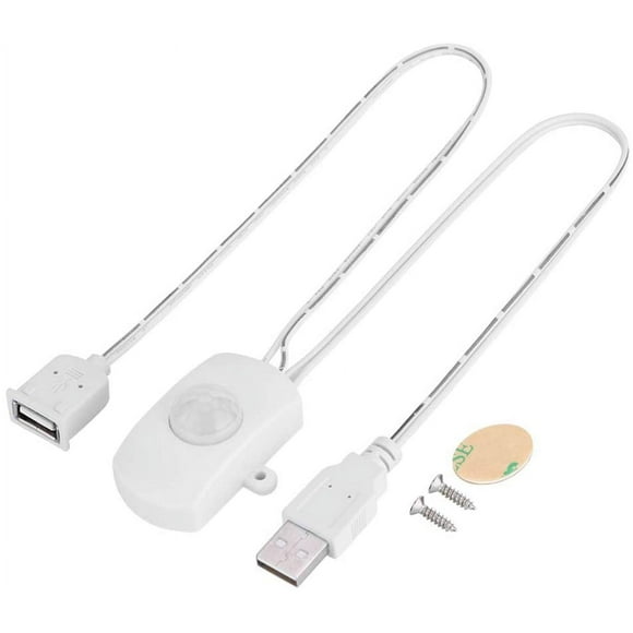 Outstanding DC 5-24V Mini PIR Motion Occupanc for DI LED Lighting, PIR Infrared Motion Sensor Detector Automatic Switch LED Strip USB Interface (White) White to enhance your experience