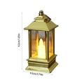 thumbnail image 3 of Taotanxi Vintage Lantern Decorative Led Flickering Flameless Candle, Battery Powered Led Decorative Hanging Lanterns for Indoor Outdoor Garden Yard Home Decor(1 Pack), 3 of 6
