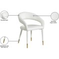 thumbnail image 5 of Pemberly Row Modern Off White Cream Vegan Leather Dining Chair, 5 of 5