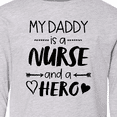 thumbnail image 4 of Inktastic My Daddy is a Nurse and a Hero Long Sleeve Youth T-Shirt, 4 of 5